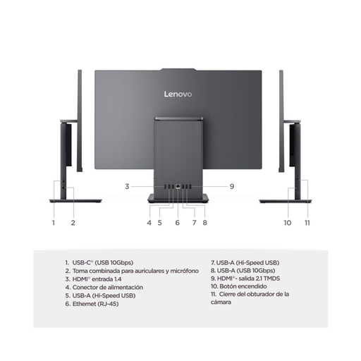 Lenovo 27IRH9 ALL-IN-ONE 27" FHD Core™ i5-13420H 512GB SSD 16GB W11 GRAY Wireless Keyboard & Mouse