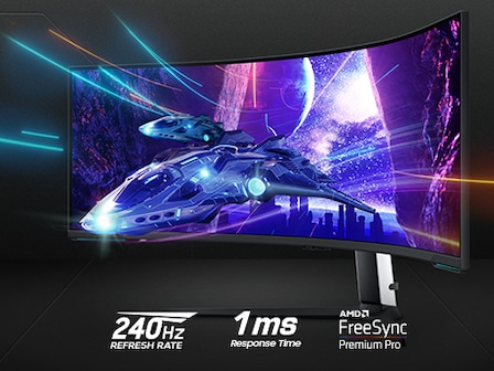 Samsung Samsung Odyssey Neo G9 G95NC Curved Monitor 57" (7680x2160) 240Hz 1ms