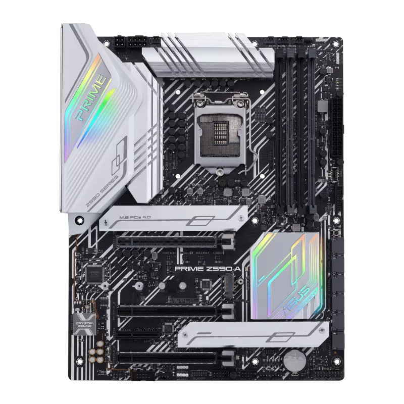 Asus PRIME Z590-A WIFI FCLGA1200 ATX Motherboard : 1 x DDR4 Slot, 1 x PCIe 3.0 x16 Slot, 4 x SATA III Slots 7.1-Channel Audio.