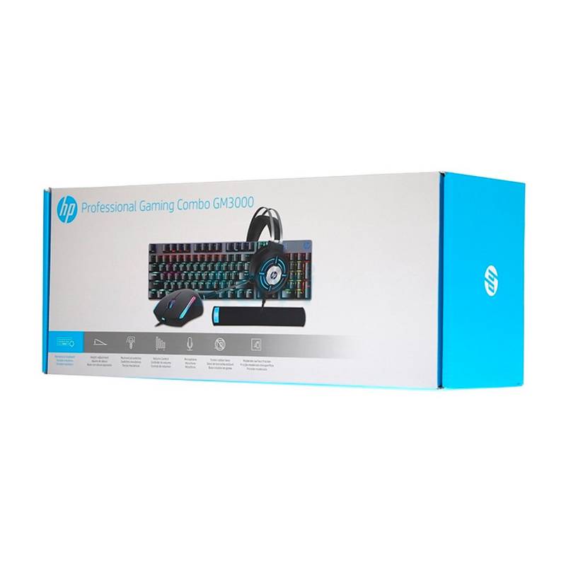 Combo Gaming HP Headset + Teclado Mecánico + Mouse