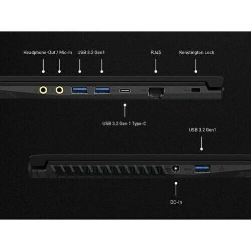 MSI GF63 THIN 15.6" FHD Core™ i5-11400H 512GB SSD 16GB W10 RTX 3050 4GB Bcklt