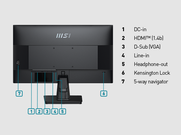 MSI PRO MP251 25&quot; FHD IPS 100HZ HDMI VGA BLACK