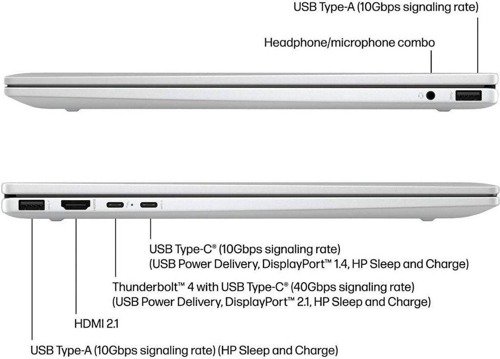 HP Envy x360 14-ES1013 2-IN-1 14&quot; FHD Touch Core™ 5 120U 512GB SSD 8GB W11 NATURAL SILVER Bcklt (copia)