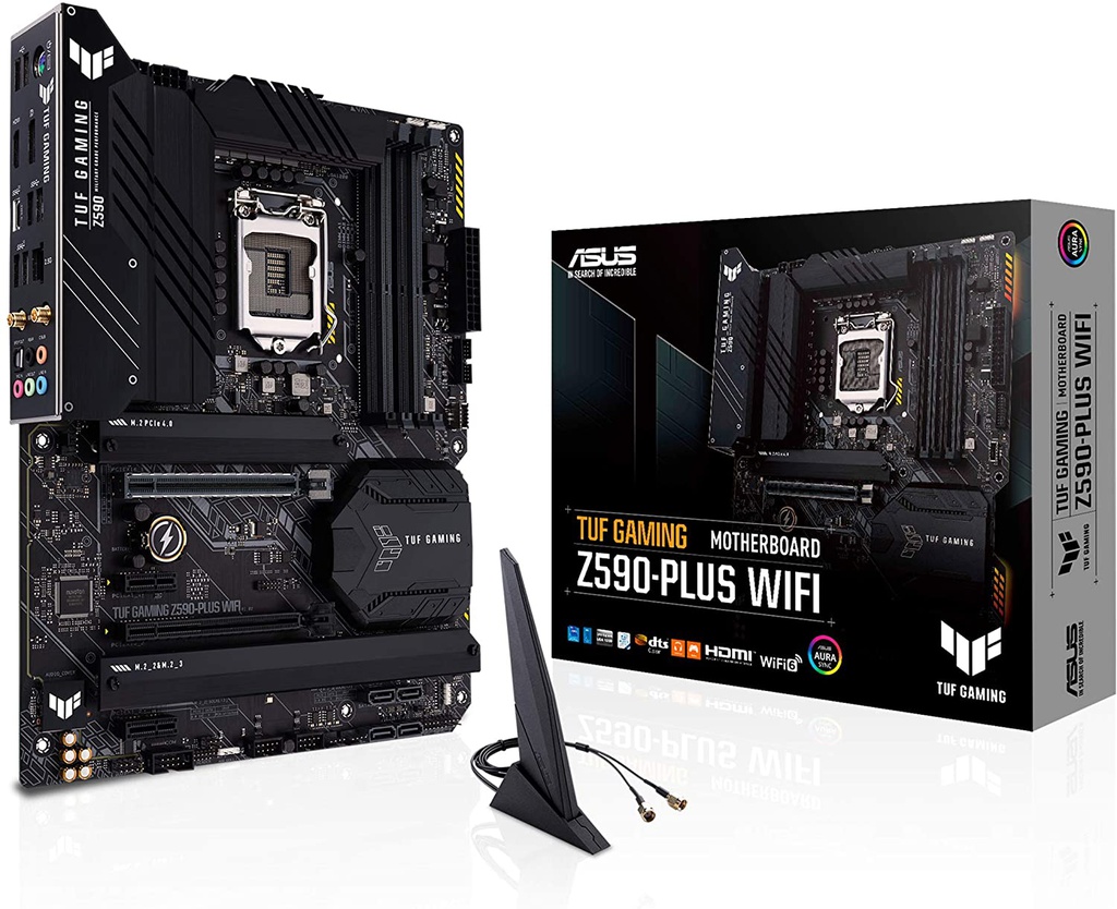 ASRock Z590 STEEL LEGEND LGA1200 ATX Motherboard, DDR4, PCIe 3.0, SATA III, 7.1-Channel Audio