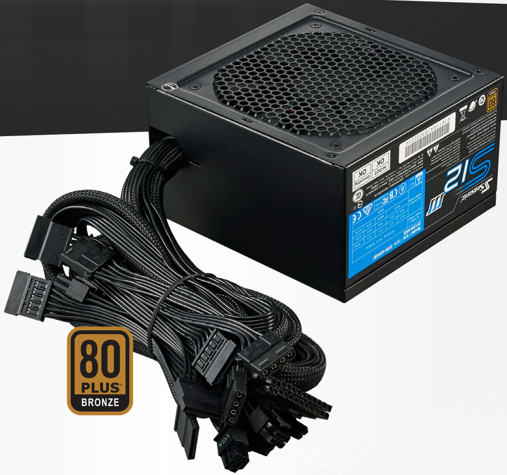 Seasonic S12III-650GB 80 PLUS BRONZE Certified 650W ATX12V Power Supply.