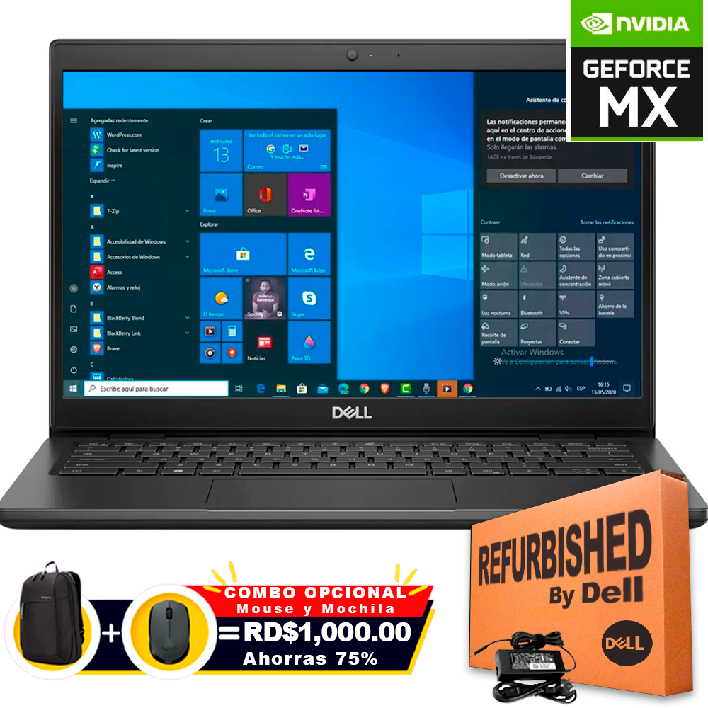 ❞𝐑𝐞𝐟𝐮𝐫𝐛𝐢𝐬𝐡𝐞𝐝❞ Dell Latitude 3420 14&quot; FHD Core™ i5-1135G7 256GB SSD 16GB W11 MX450 2G