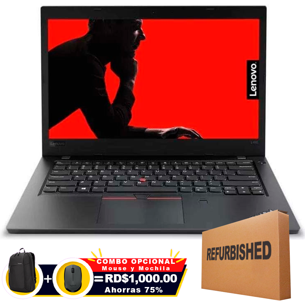 ❞𝐑𝐞𝐟𝐮𝐫𝐛𝐢𝐬𝐡𝐞𝐝❞ Lenovo ThinkPad L480 14&quot; Core™ i5-8350U 256GB SSD 8GB 4G-LTE W10 Pro B