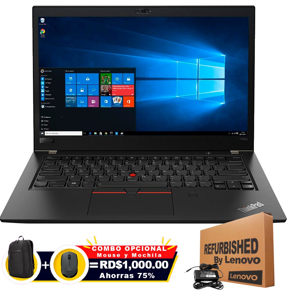 ❞𝐑𝐞𝐟𝐮𝐫𝐛𝐢𝐬𝐡𝐞𝐝❞ Lenovo T480 14&quot; FHD Core™ i5-8350 512GB SSD 16GB W11 Pro BLACK