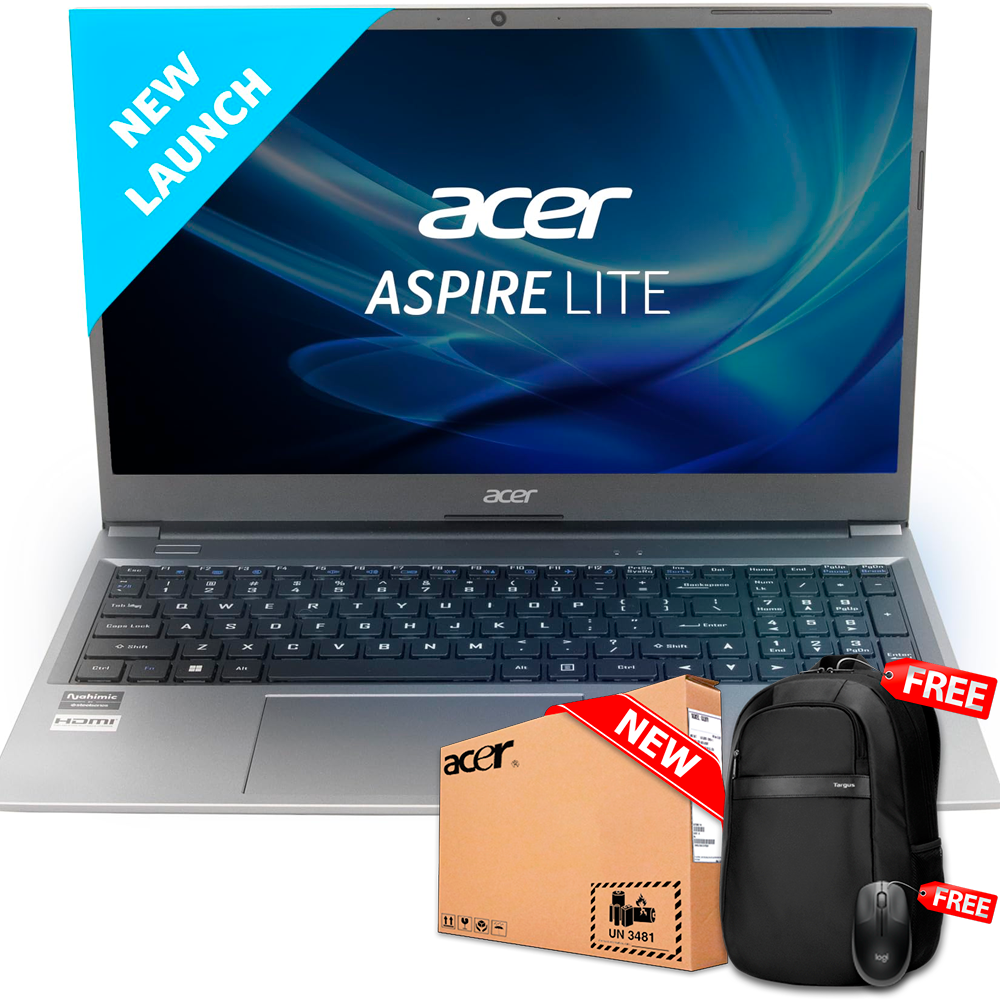 Acer Aspire Lite AL15-52 15.6&quot; FHD Core™ i3-1215U 512GB SSD 8GB W11 SILVER