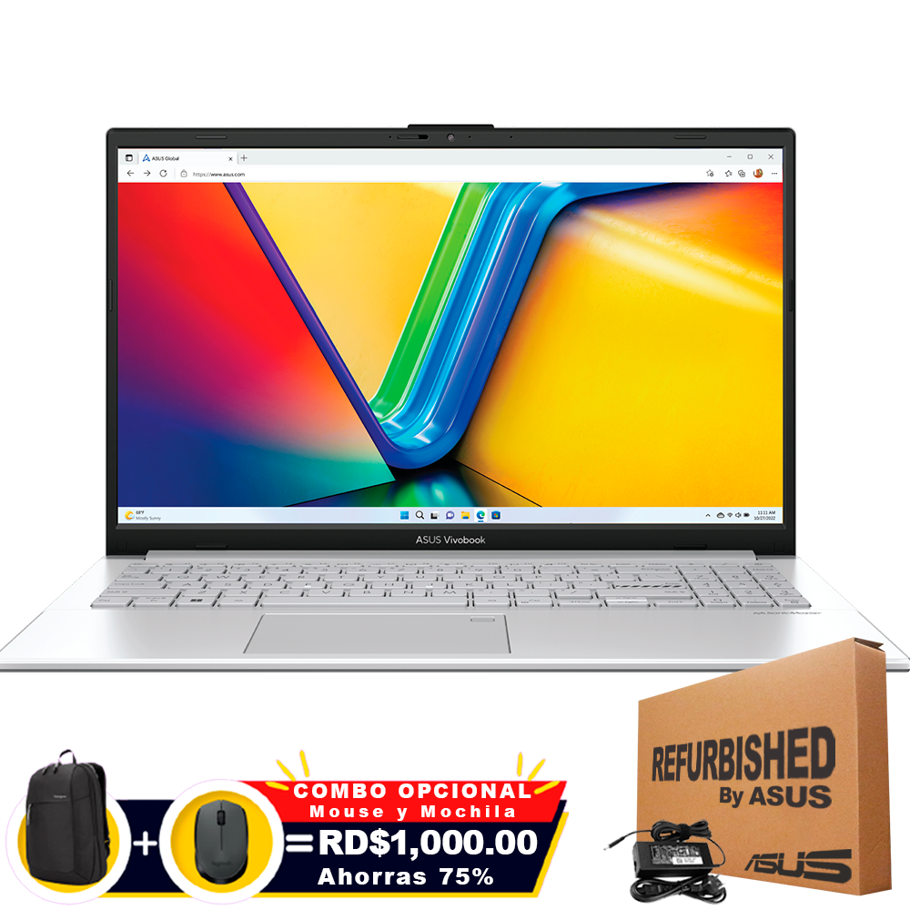 ❞𝐑𝐞𝐟𝐮𝐫𝐛𝐢𝐬𝐡𝐞𝐝❞ Asus VivoBook GO 15 E1504GA-WS34 15.6&quot; FHD Core™ i3-N305 256GB SSD 8GB W11 S GREEN GREY Bcklt