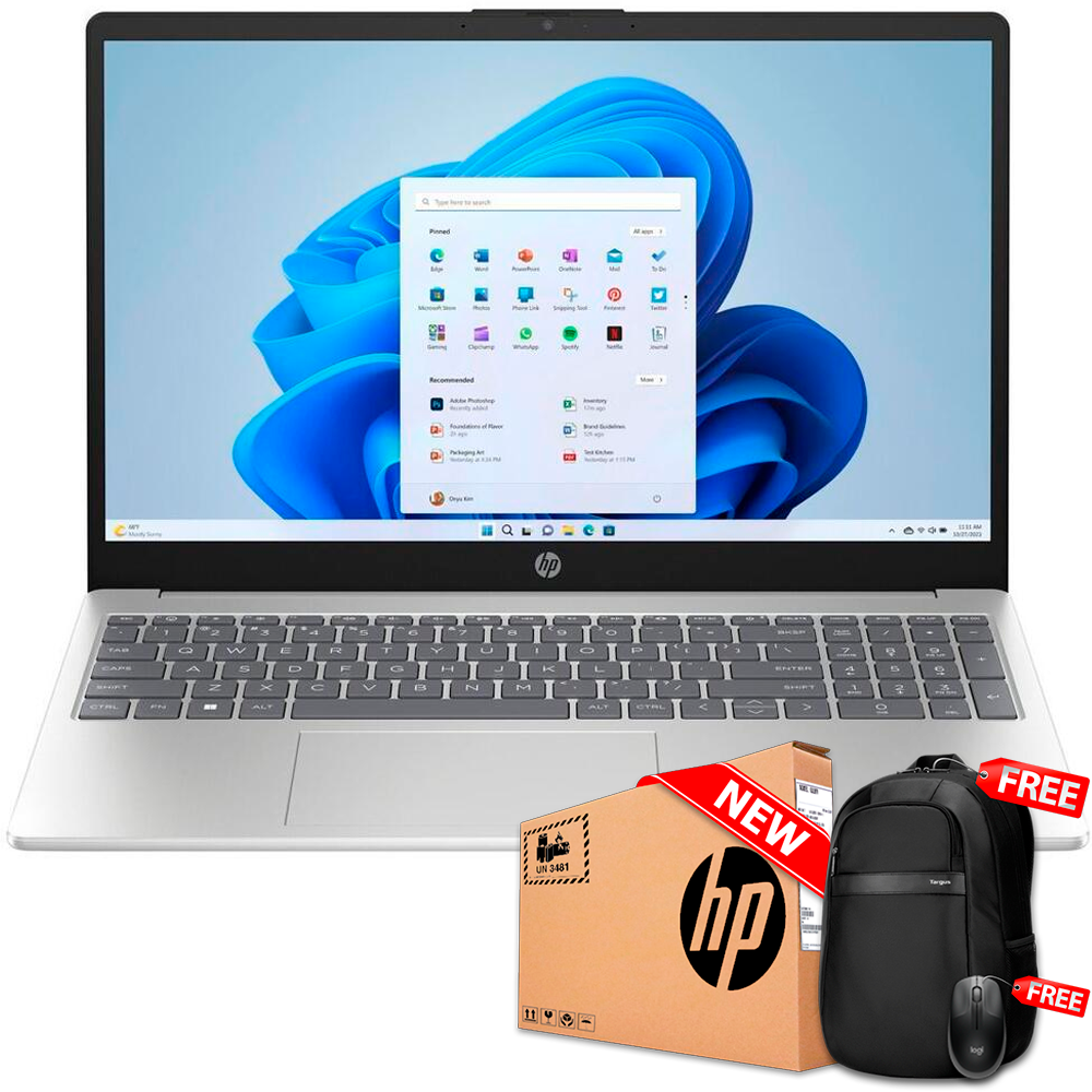 HP 15T-FD0008CA 15.6&quot; FHD Core™ i5-1335U 1.3Ghz - 4.6Ghz 1TB SSD 16GB W11 SILVER Backlit