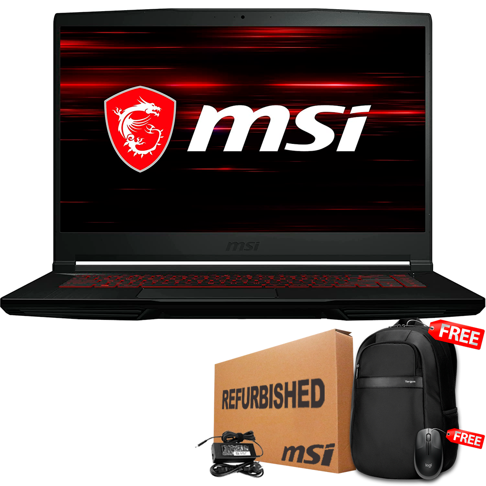 ❞𝐑𝐞𝐟𝐮𝐫𝐛𝐢𝐬𝐡𝐞𝐝❞ MSI GF63 THIN 15.6&quot; FHD Core™ i5-11400H 512GB SSD 16GB W10 RTX 3050 4GB Bcklt