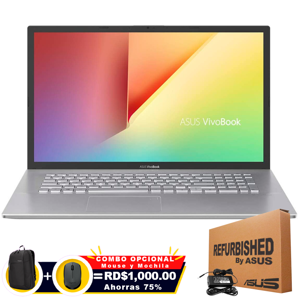 ❞𝐑𝐞𝐟𝐮𝐫𝐛𝐢𝐬𝐡𝐞𝐝❞ Asus VivoBook K712EA-WH34 17.3&quot; FHD Core™ i3-1115G4 256GB SSD 8GB W10 SILVER