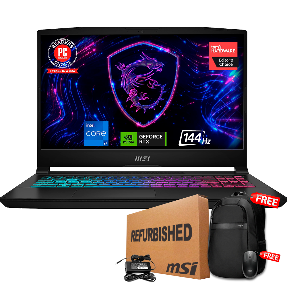 ❞𝐑𝐞𝐟𝐮𝐫𝐛𝐢𝐬𝐡𝐞𝐝❞ MSI KATANA 15 15.6&quot; FHD 144Hz IPS Core™ i7-13620H 1TB SSD 16GB W11 RTX 4060 8GB BLACK RGB Bcklt