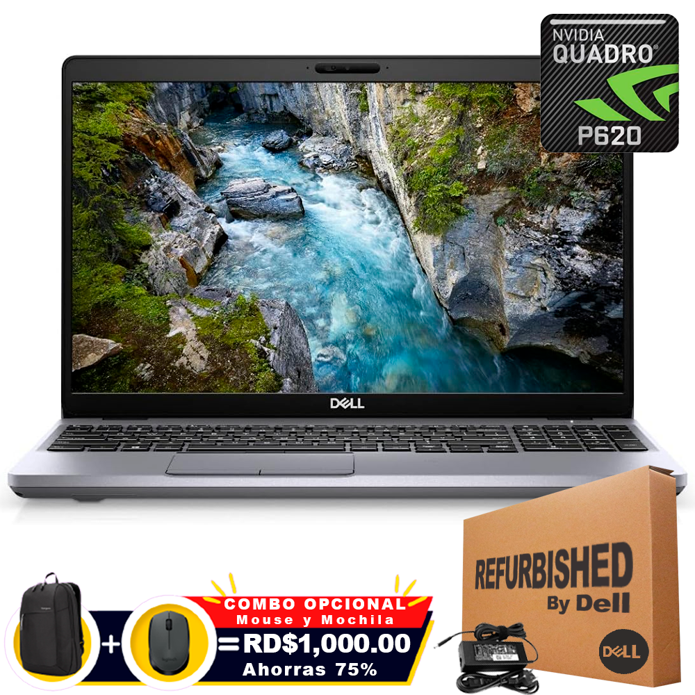 ❞𝐑𝐞𝐟𝐮𝐫𝐛𝐢𝐬𝐡𝐞𝐝❞ Dell Precision 3551 15.6&quot; FHD Core™ i7-10610U 512GB SSD 16GB W10 Pro NVIDIA® Quadro P620 4GB Bcklt Silver