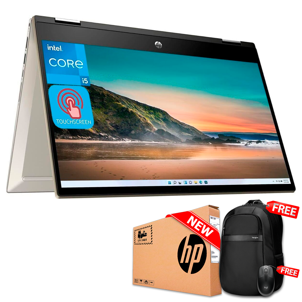 HP 14T-DY2010NR 2 IN 1 14&quot; FHD Touch Core™ i5-1235U 1.3Ghz - 4.4Ghz 1TB SSD 8GB W11 SILVER Backlit