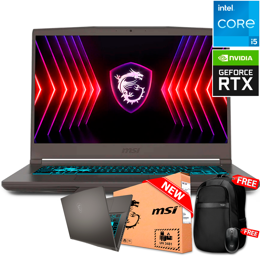 MSI THIN 15 B12UDX 15.6&quot; FHD 144Hz Core™ i5-12450H 512GB SSD 8GB W11 RTX 3050 6GB COSMOS GRAY Bcklt