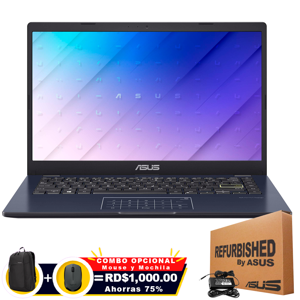 ❞𝐑𝐞𝐟𝐮𝐫𝐛𝐢𝐬𝐡𝐞𝐝❞ Asus L410MA-DS1 14&quot; FHD Pentium® Silver N5030 128GB eMMC 4GB W11 S STAR BLACK