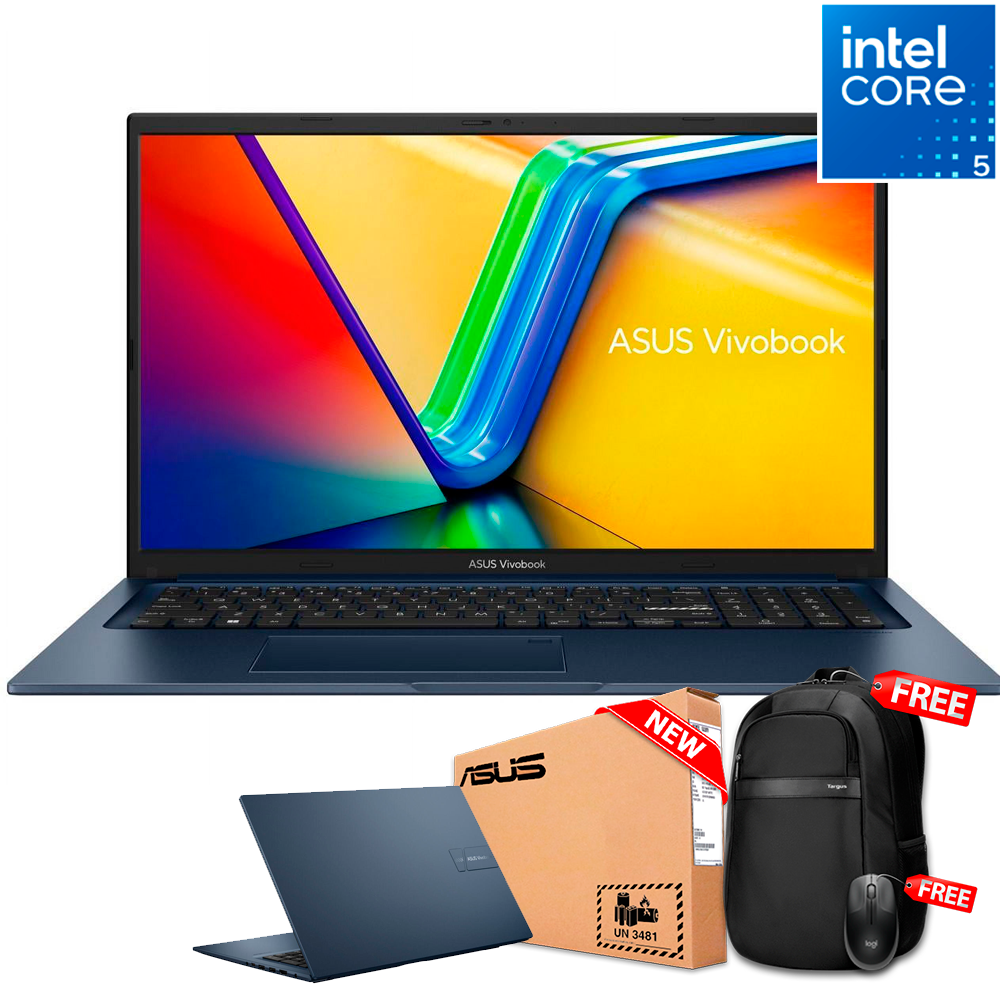 Asus VivoBook 17 F1704VAP-SB52 17.3&quot; FHD Core™ 5 120U 512G BSSD 8GB W11 QUIET BLUE Bcklt