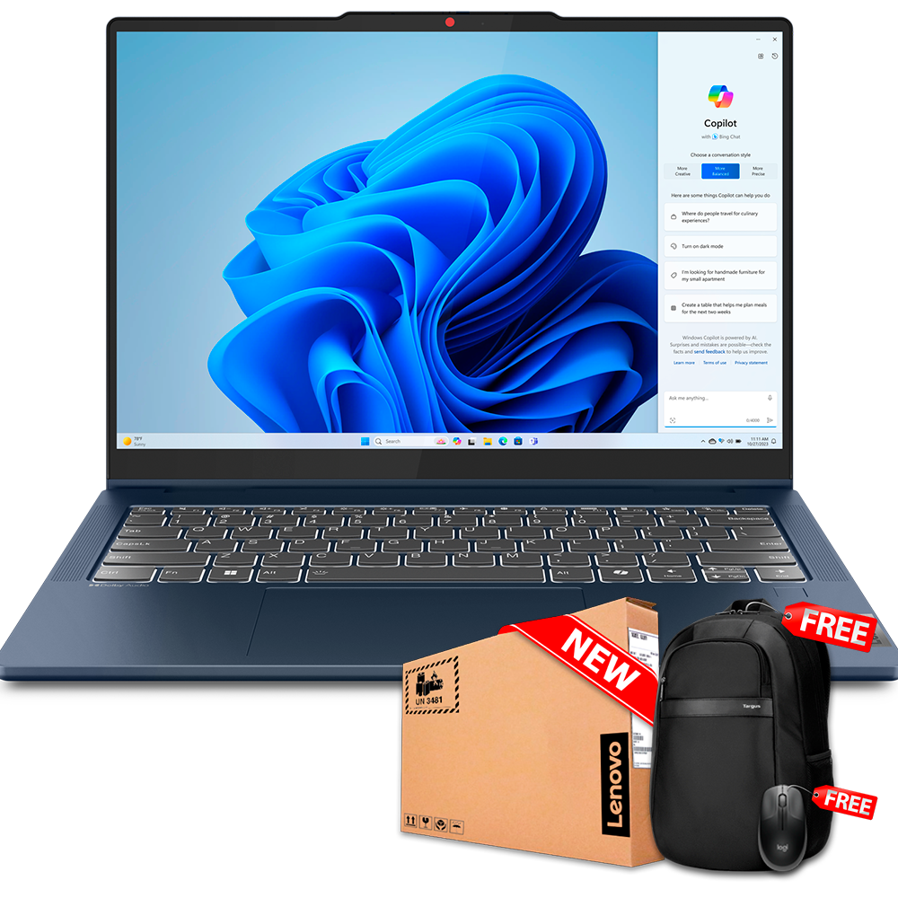 Lenovo 5 14AHP9 2-IN-1 14&quot; WUXGA FHD Touch IPS Ryzen™ 7 8845HS 1TB SSD 16GB W11 BLUE Bcklt