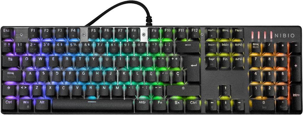 Teclado Nibio MK500 Impact Mecanico iluminado RGB