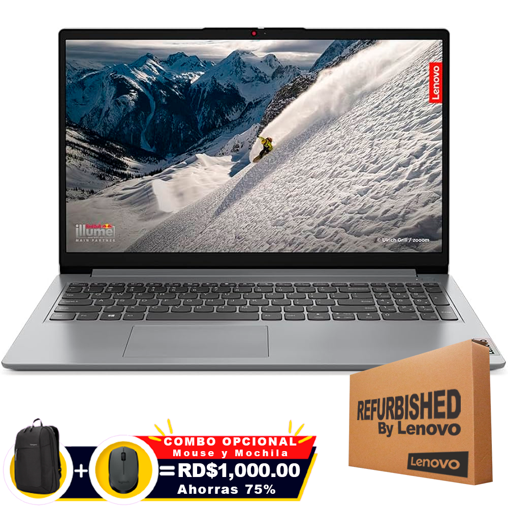 ❞𝐑𝐞𝐟𝐮𝐫𝐛𝐢𝐬𝐡𝐞𝐝❞ Lenovo 1 15AMN7 15.6&quot; FHD Ryzen™ 3 7320U 256B SSD 8GB W11 CLOUD GREY