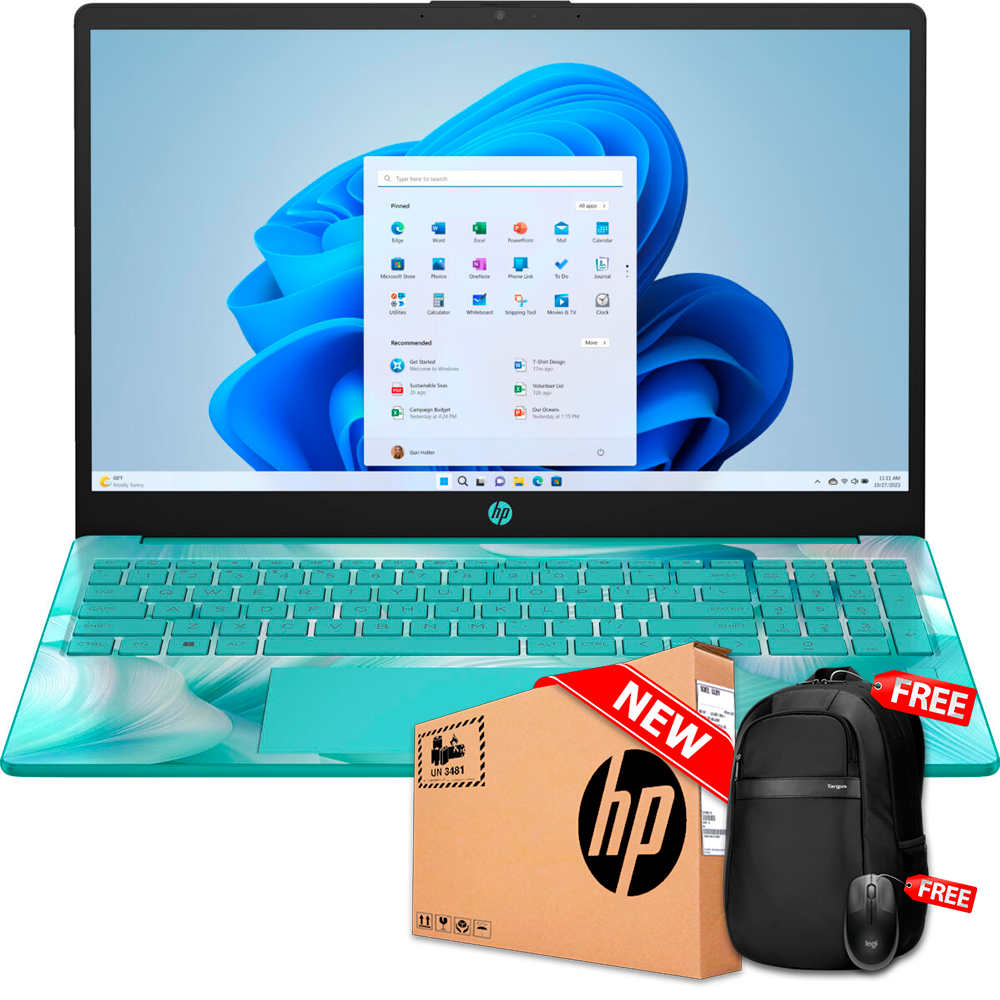 HP 15-FC0710DS 15.6&quot; FHD Touch Ryzen™ 5 7530U 1TB SSD 16GB W11 AQUAMARINE SKY Bcklt