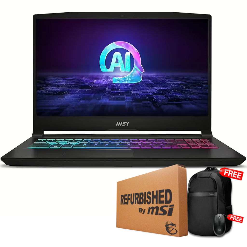 ❞𝐑𝐞𝐟𝐮𝐫𝐛𝐢𝐬𝐡𝐞𝐝❞ MSI KATANA A15 AI B8VG 15.6&quot; (2560x1440) 165Hz AMD Ryzen™ 7 8845HS 1TB SSD 16GB W11 NVIDIA® RTX 4070 8GB BLACK RGB Bcklt