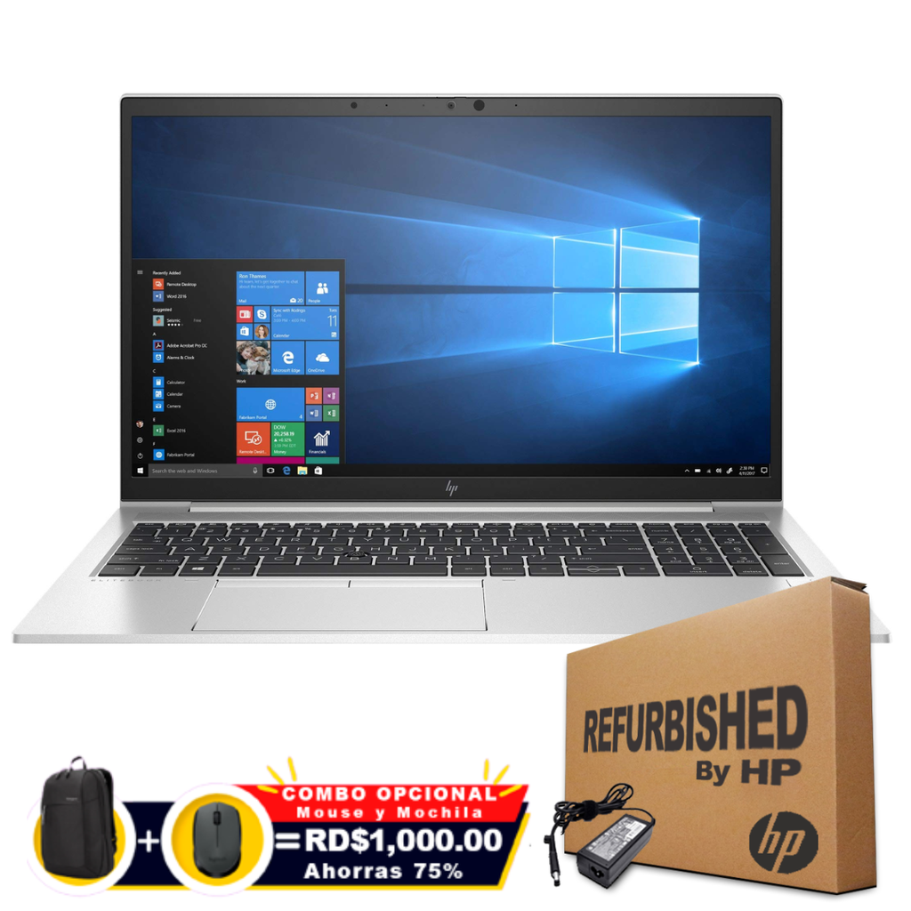 HP EliteBook 855 G7 15.6&quot; FHD Ryzen™ 7 PRO 4750U 512GB SSD 32GB W11-Pro SILVER