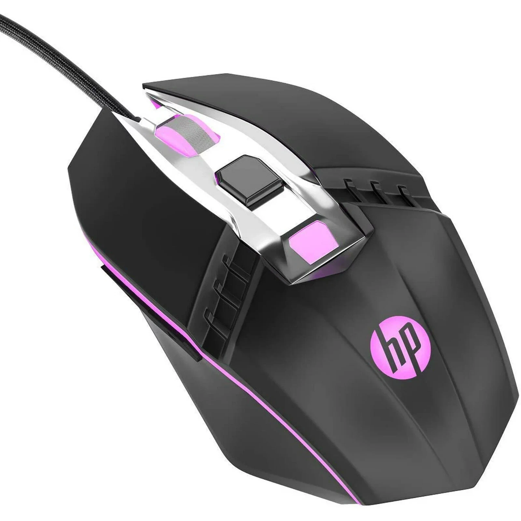 HP M270 Gaming Mouse 2400 MAX DPI LED Breathing Lights - Black