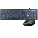 ALGC8264 Gaming Keyboard + Mouse combo membrane RGB - ENGLISH - BLACK