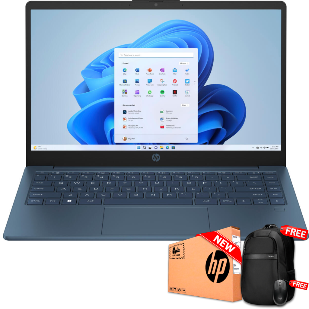 HP 14-EP2012 14&quot; HD Intel® N150 128GB SSD 4GB W11 WATERFALL BLUE