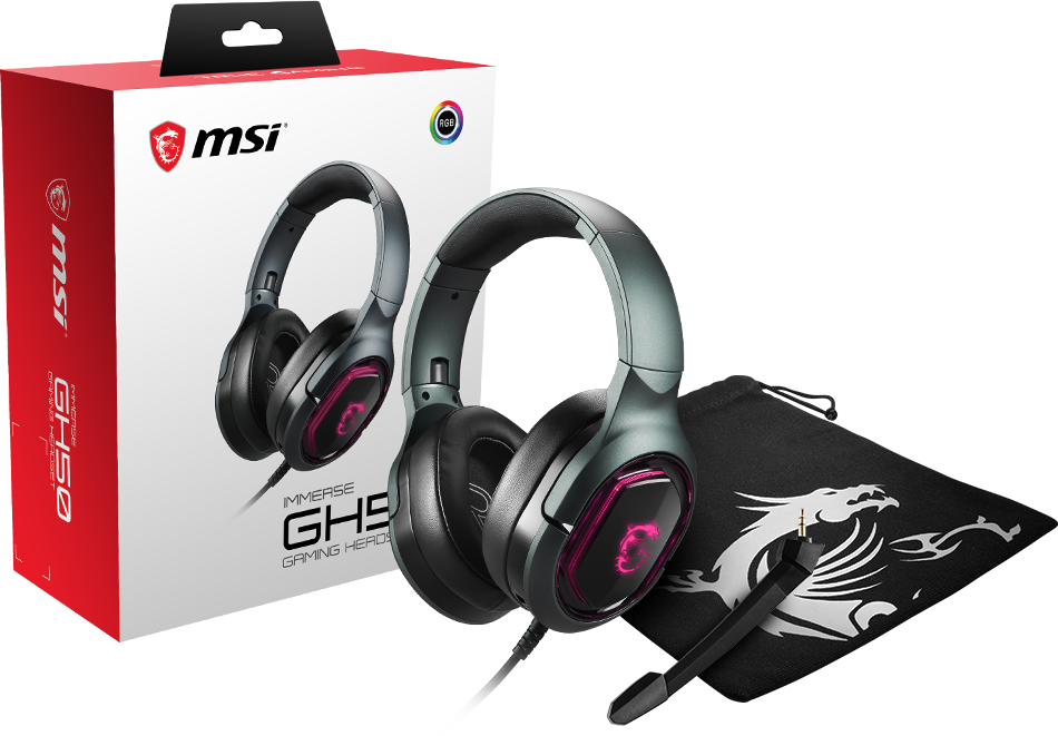 MSI GH50 Gaming Headset virtual 7.1 surround