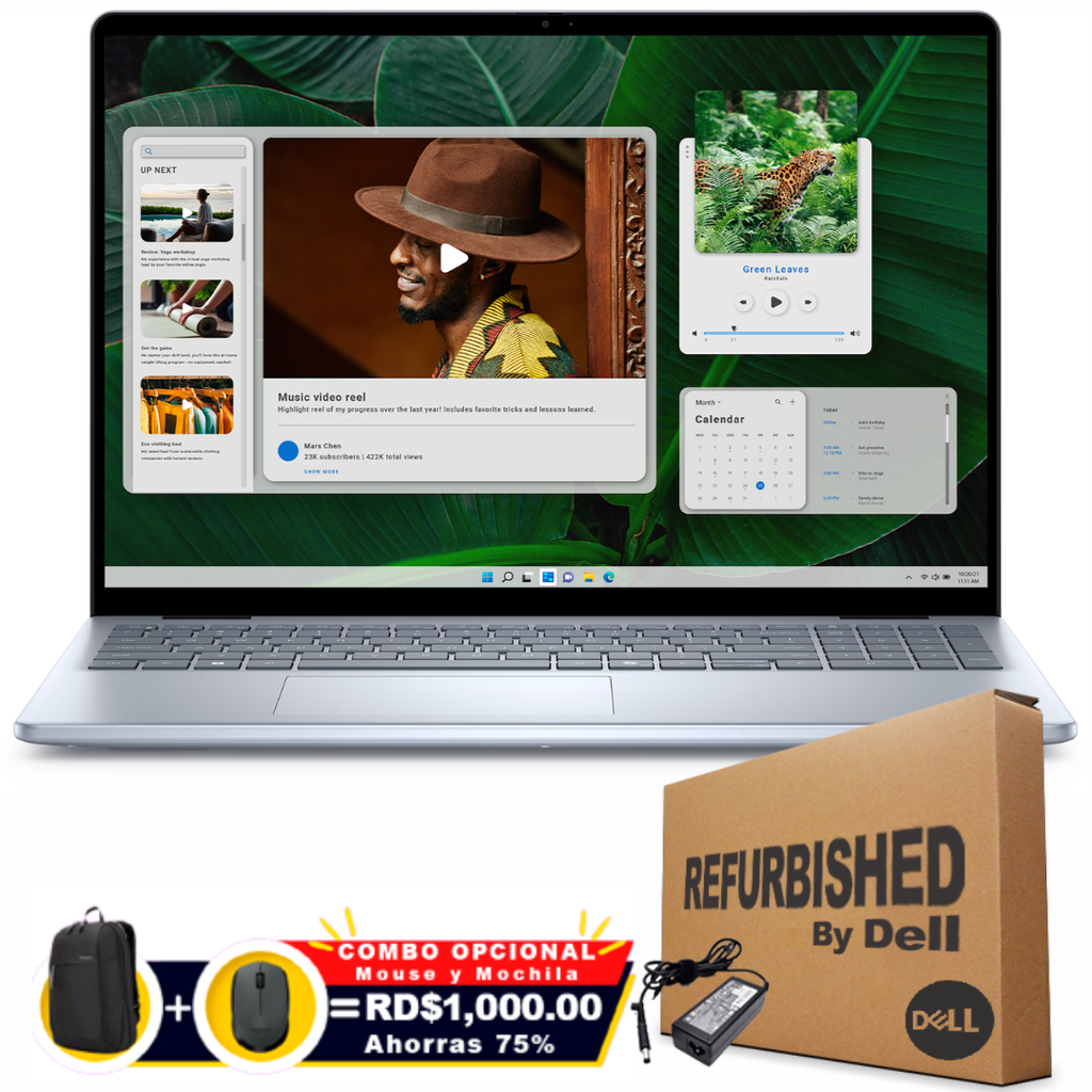 ❞𝐑𝐞𝐟𝐮𝐫𝐛𝐢𝐬𝐡𝐞𝐝❞ Dell Inspiron 5640 16" FHD Touch Core™ 7 150U 1TB SSD 16GB W11 ICE BLUE Bcklt