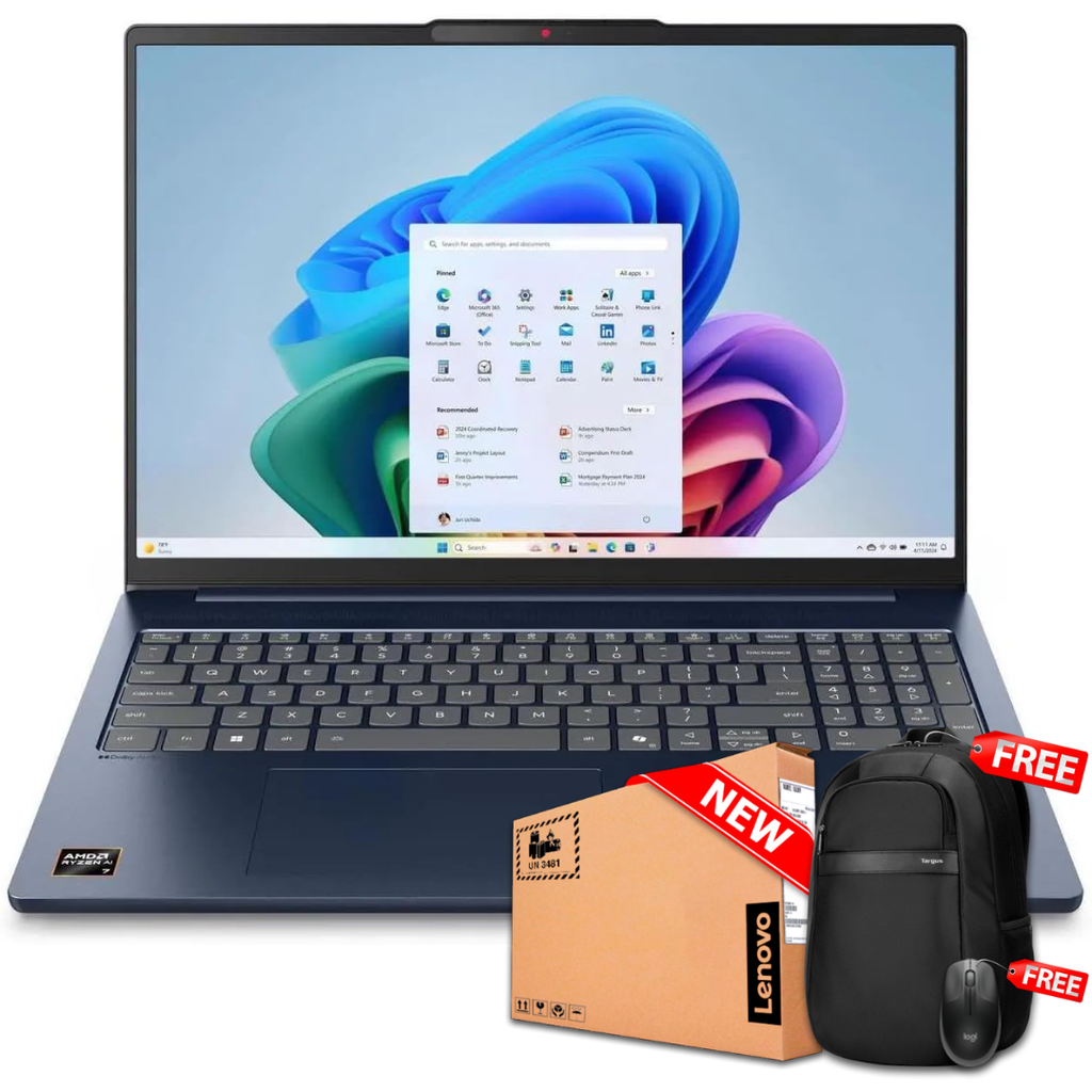 Lenovo SLIM 5 16AKP10 16" WUXGA (1920x1200) Touch Ryzen™ AI 7 350 1TB SSD 16GB W11 Bcklt
