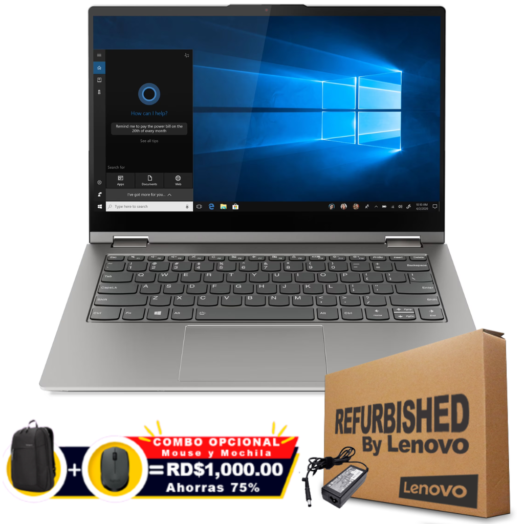 ❞𝐑𝐞𝐟𝐮𝐫𝐛𝐢𝐬𝐡𝐞𝐝❞ Lenovo ThinkBook 14s Yoga 14" FHD Touch Core™ i5-1135G7 256GB SSD 8GB W11 BLACK Bcklt
