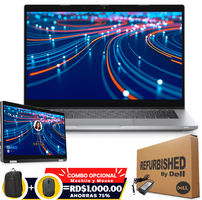 ❞𝐑𝐞𝐟𝐮𝐫𝐛𝐢𝐬𝐡𝐞𝐝❞ Dell Latitude 5320 2-IN-1 13.3" FHD Touch Core™ i7-1185G7 512GB SSD 32GB W10 Pro Bcklt TITAN GRAY