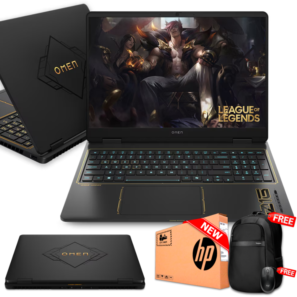 HP OMEN 16-AM0017 League of Legends Ltd Ed 16" FHD 165Hz  Core™ i7-14650HX 1TB SSD 32GB W11 NVIDIA® 5060 8GB BLACK RGB Bcklt
