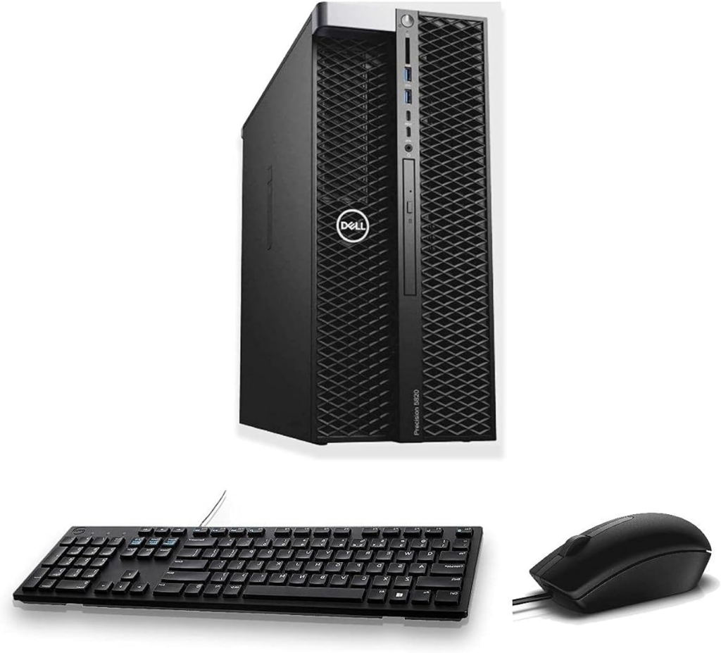 ❞𝐑𝐞𝐟𝐮𝐫𝐛𝐢𝐬𝐡𝐞𝐝❞ Dell Precision 5820 WORKSTATION TOWER Xeon® W-2223 1TB SSD 32GB W10 Pro RTX A2000 6GB Keyboard Mouse BLACK