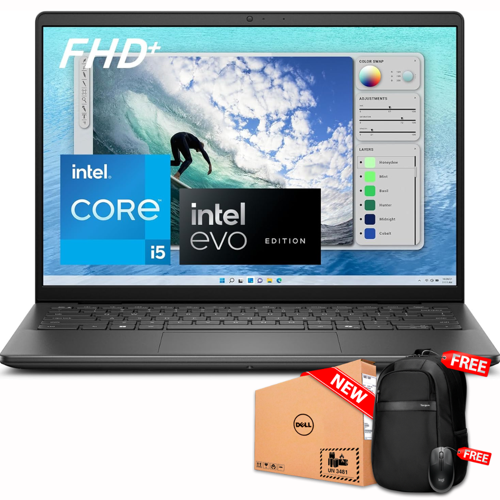 Dell Inspiron 5440-5463BLK 14" FHD Core™ i5-1334U 512GB SSD 8GB W11 BLACK Bcklt