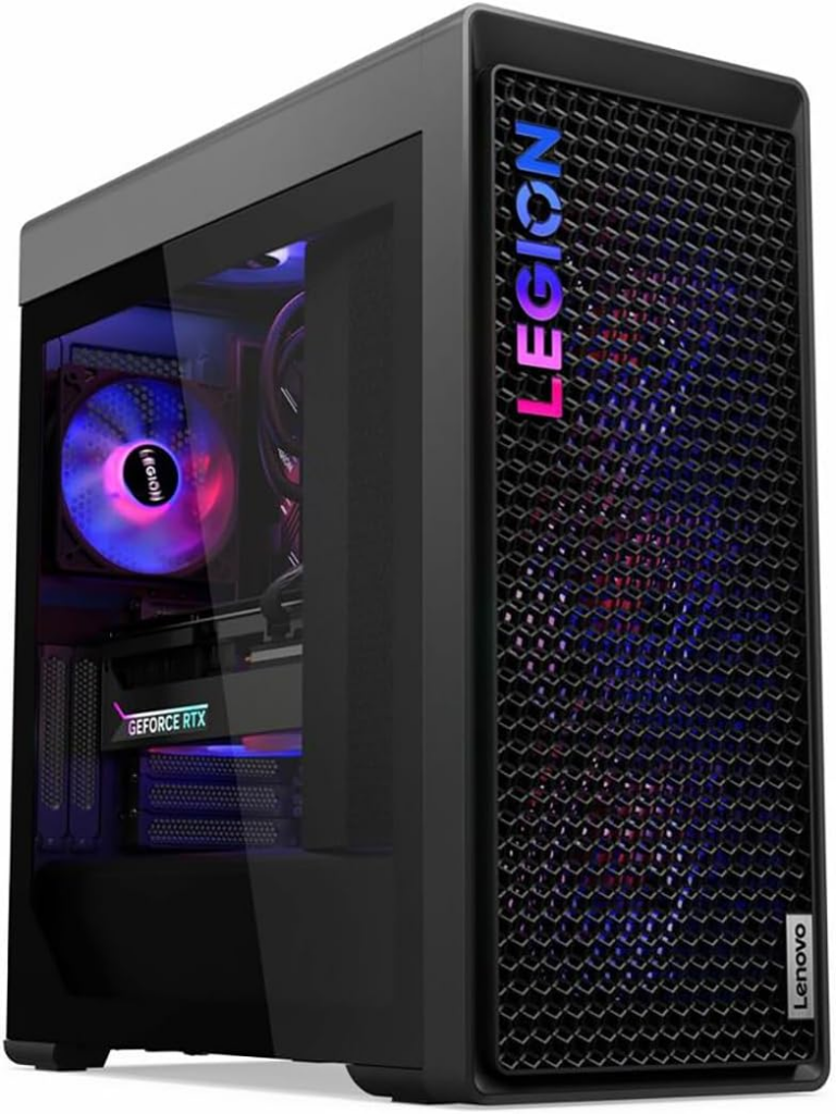 Lenovo Legion T7 34IAS10 TOWER Core™ Ultra 9 285K 1TB SSD 32GB W11 NVIDIA® RTX 5070 Ti 16GB STORM GREY Keyboard Mouse Transparent Cover Legion Lighting