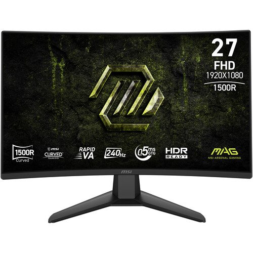 MSI MAG 274CF-X24 27" Curvo FHD HDR 240HZ, 1x DP 1.4, 2x HDMI 2.0B  BLACK