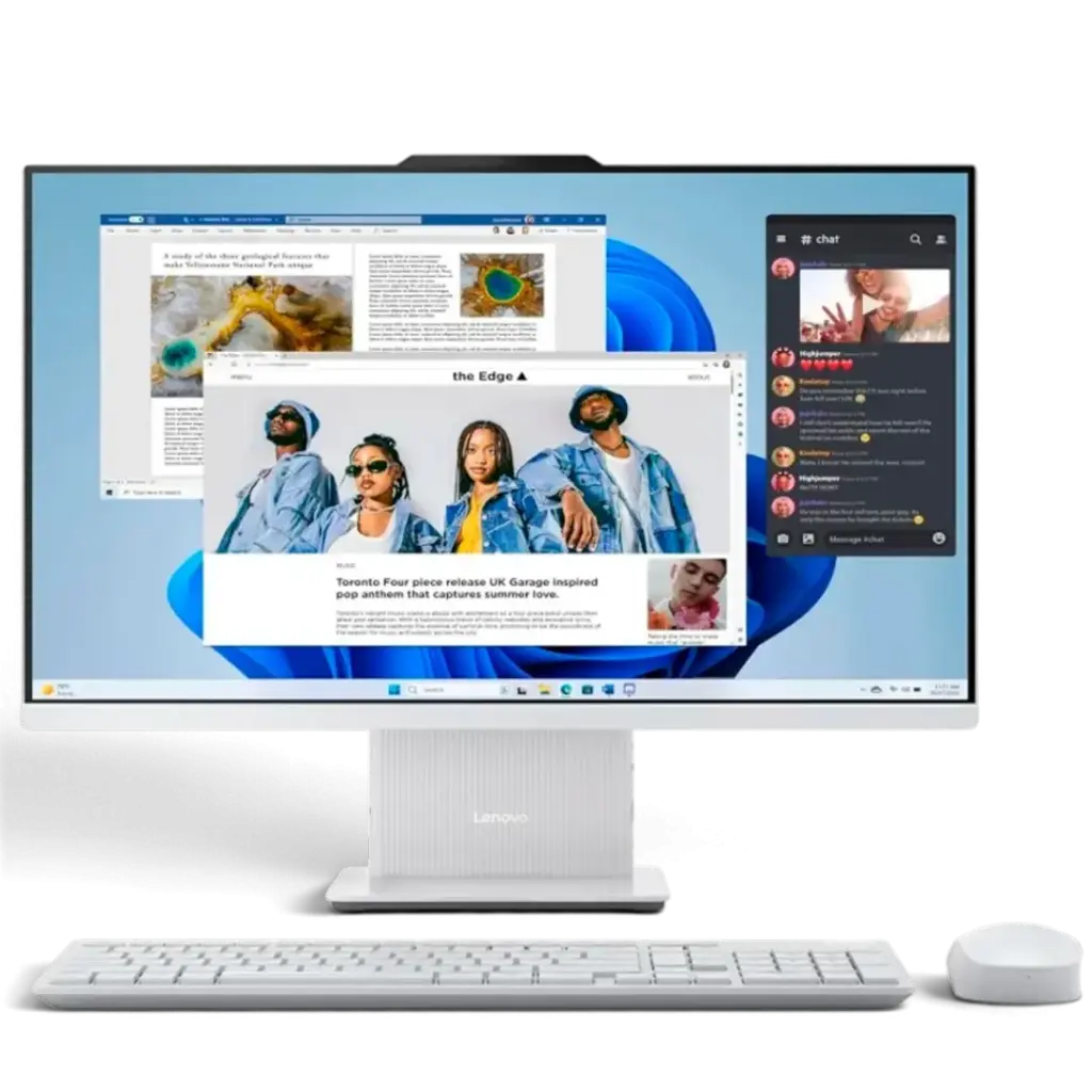Lenovo 27IRH9 ALL-IN-ONE 27" QHD (2560x1440) Touch Core™ i7-13620H 1TB SSD 16GB W11 GRAY Keyboard Mouse