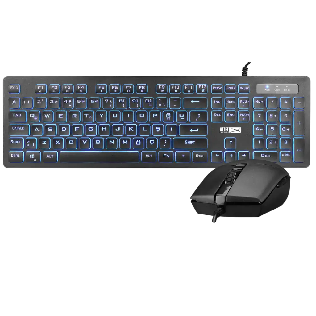 ALGC8264 Gaming Keyboard + Mouse combo membrane RGB - ENGLISH - BLACK