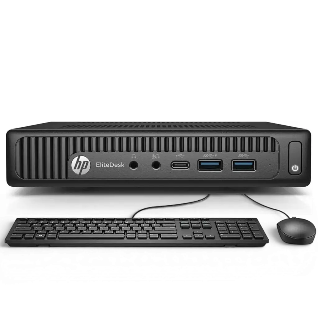 HP EliteDesk 800 G2 MINI Core™ i5-6400T 256GB SSD 16GB W10 Pro Keyboard Mouse BLACK