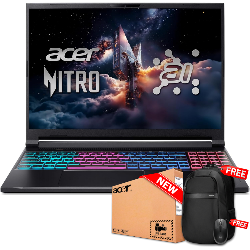 Acer NITRO V 16 ANV16S-41-R2DX 16" QHD 180Hz Ryzen™ 7 260 1TB SSD 16GB W11 RTX 5070 8GB BLACK Bcklt