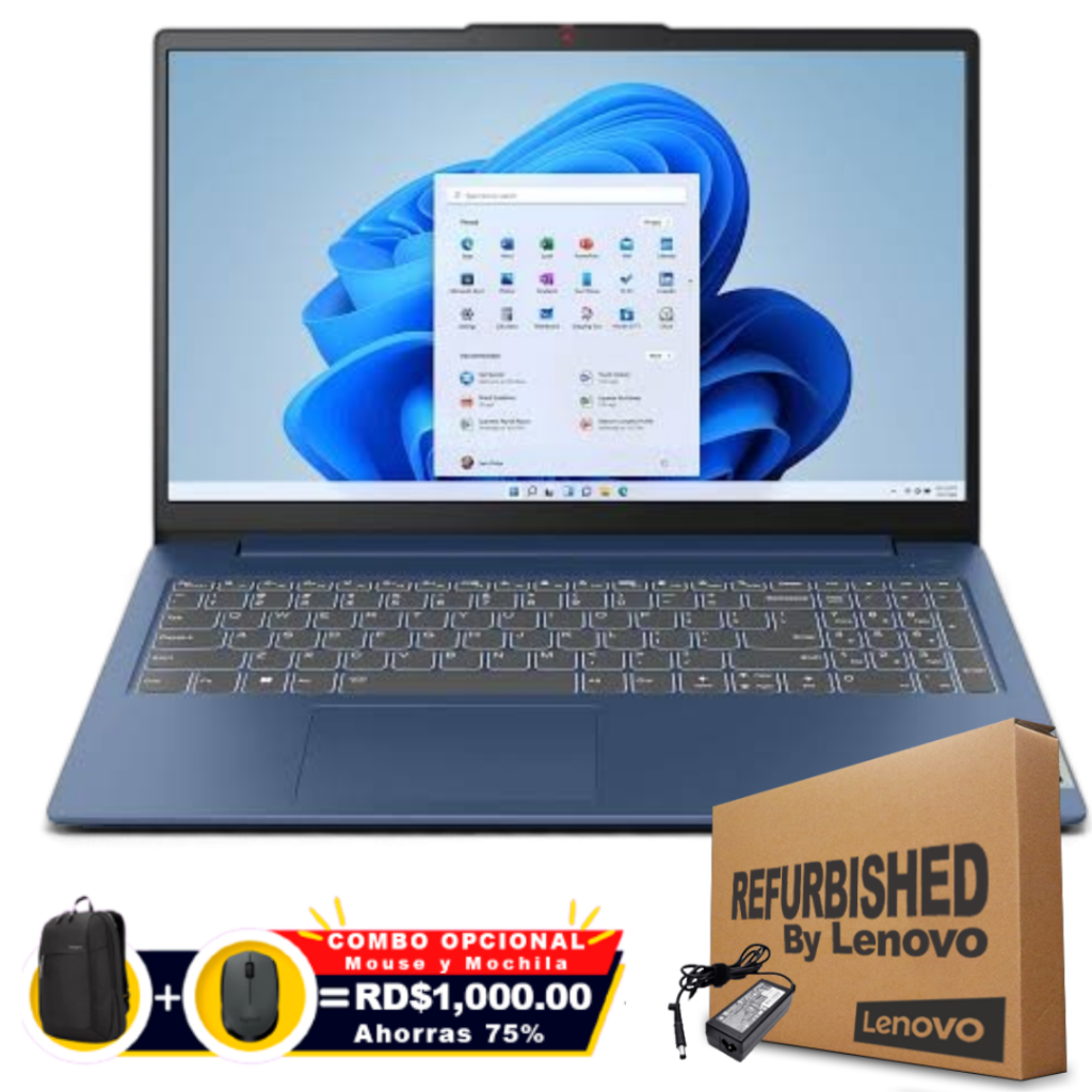 Lenovo SLIM 3 15IAN8 15.6" FHD Core™ i3-N305 256GB SSD 8GB W11 ABYSS BLUE