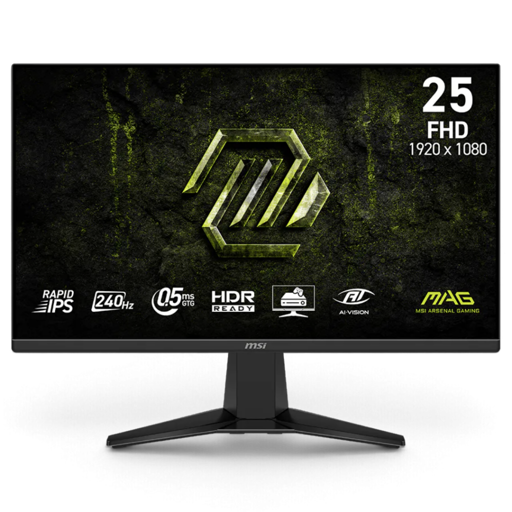 MSI MAG 255F XE24 Monitor 24.5" FHD 240HZ Rapid IPS 0.5ms