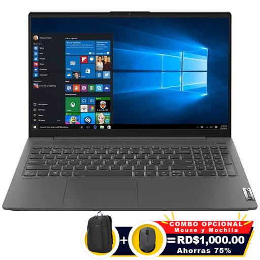 [81YK000TUS-RFF] ❞𝐑𝐞𝐟𝐮𝐫𝐛𝐢𝐬𝐡𝐞𝐝❞ Lenovo IdeaPad 5 15.6'' FHD Core i5-10th 512GB SSD 8GB WIN10