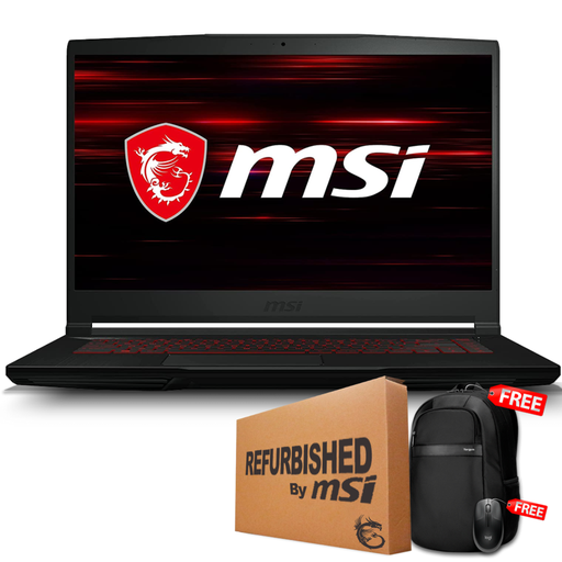 [9S716R412433RFF] ❞𝐑𝐞𝐟𝐮𝐫𝐛𝐢𝐬𝐡𝐞𝐝❞ MSI GF63 THIN 15.6'' FHD Core i7-9750H 512GB SSD 8GB GTX 1650Ti 4GB